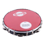 Pandero 10" PRO con parche holográfico ROJO